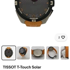Tissot T-Touch Solar Orange Sports Smartwatch